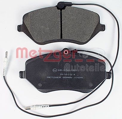 METZGER 1170346 Bremsbelagsatz, Scheibenbremse
